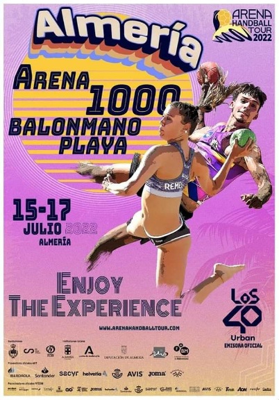Equipos de distintas categorías de la Asociación Abaranera de Balonmano participan en el Almería Arena 1000 de Balonmano Playa