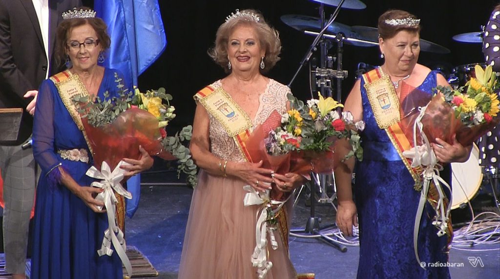 Damiana Gómez Avilés, Emilia Martínez Marín y Carmen Miñano Sánchez son este año las Reinas de la Edad de Oro